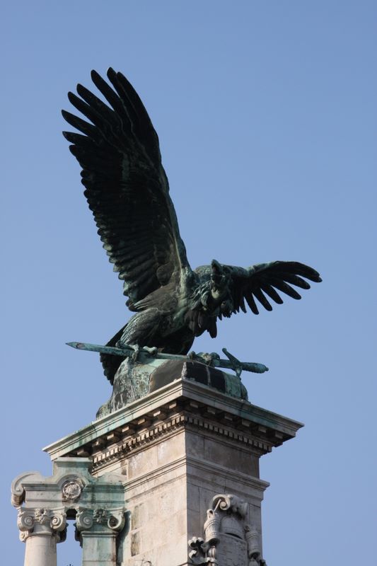 Statue an Budapester Burg
