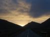 Sundown over the Hills of eastern Iceland